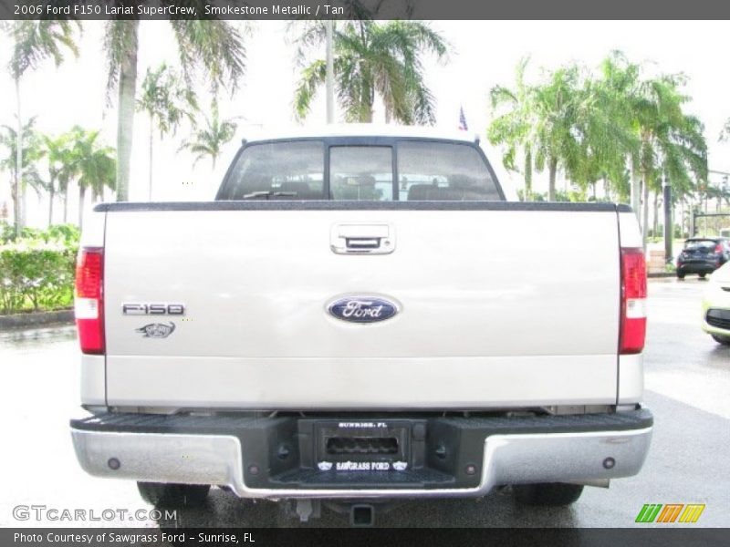 Smokestone Metallic / Tan 2006 Ford F150 Lariat SuperCrew