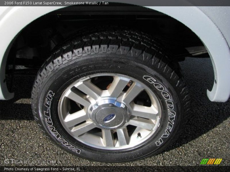 Smokestone Metallic / Tan 2006 Ford F150 Lariat SuperCrew