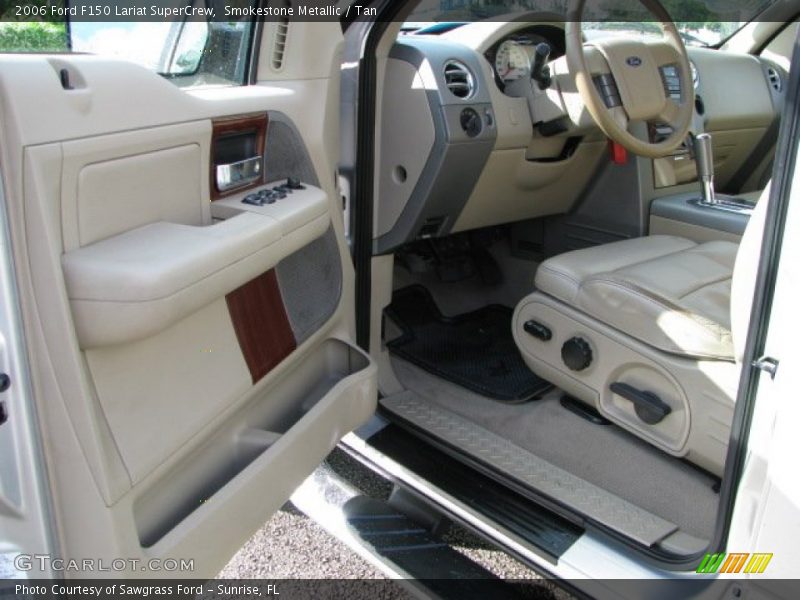 Smokestone Metallic / Tan 2006 Ford F150 Lariat SuperCrew