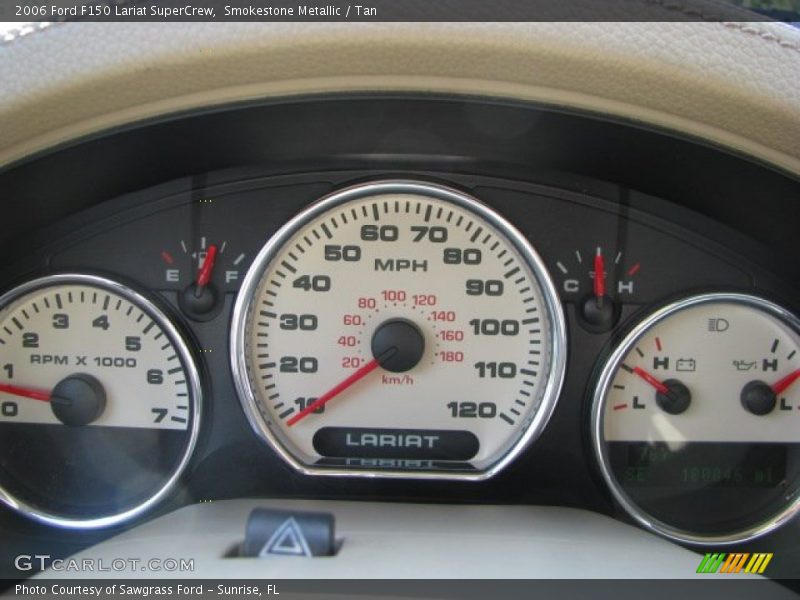 Smokestone Metallic / Tan 2006 Ford F150 Lariat SuperCrew