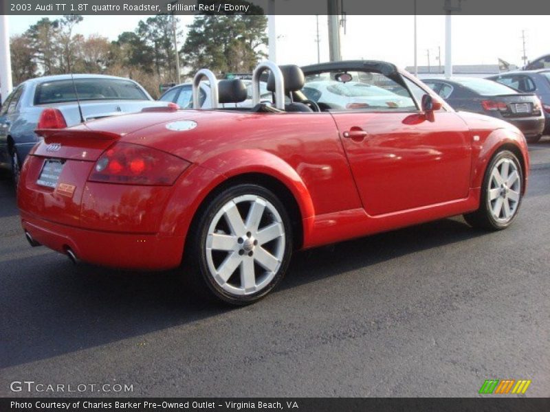 Brilliant Red / Ebony 2003 Audi TT 1.8T quattro Roadster