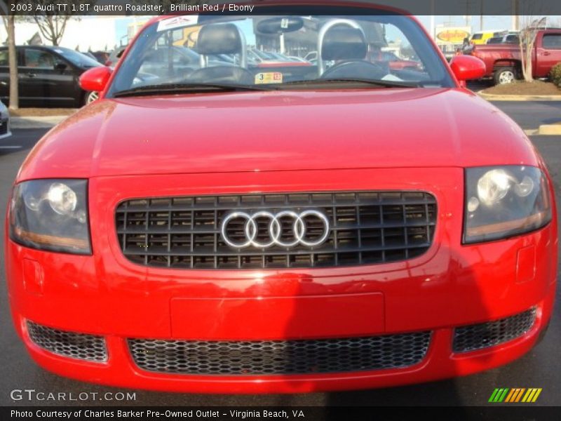 Brilliant Red / Ebony 2003 Audi TT 1.8T quattro Roadster