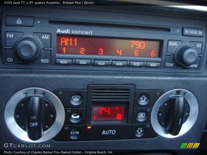 Audio System of 2003 TT 1.8T quattro Roadster