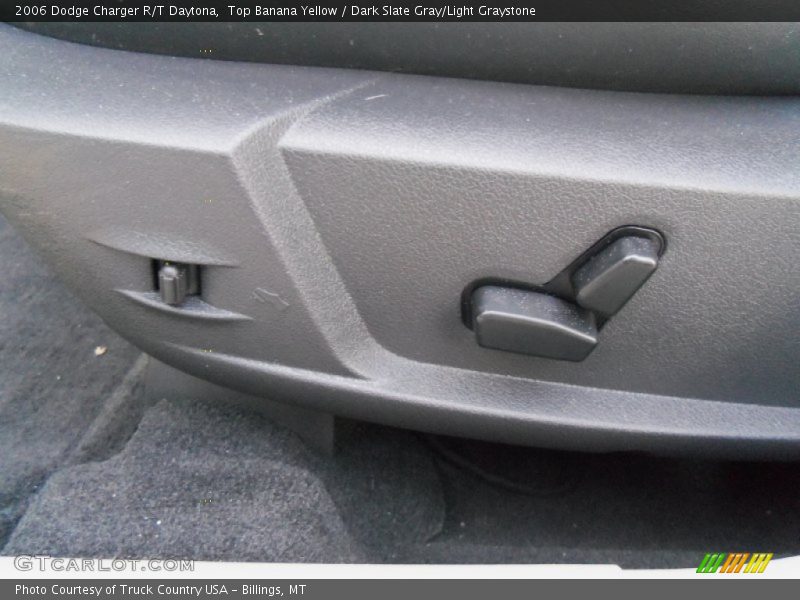 Top Banana Yellow / Dark Slate Gray/Light Graystone 2006 Dodge Charger R/T Daytona
