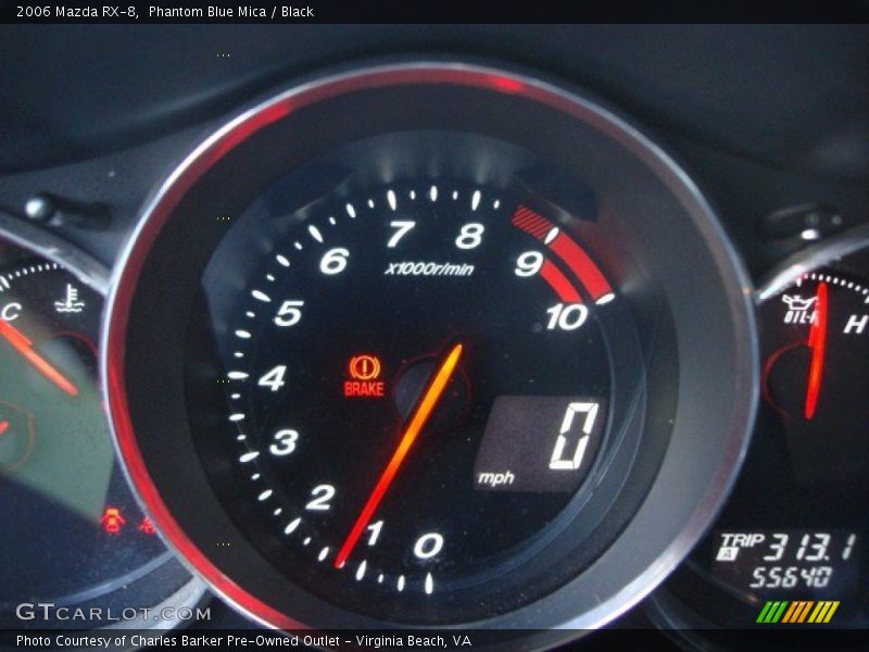 Phantom Blue Mica / Black 2006 Mazda RX-8