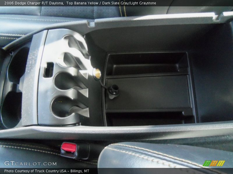 Top Banana Yellow / Dark Slate Gray/Light Graystone 2006 Dodge Charger R/T Daytona