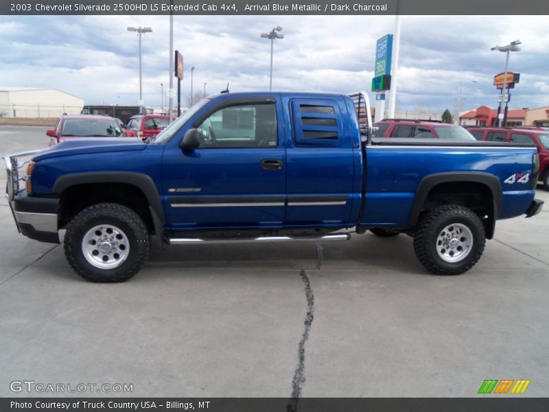 Arrival Blue Metallic / Dark Charcoal 2003 Chevrolet Silverado 2500HD LS Extended Cab 4x4