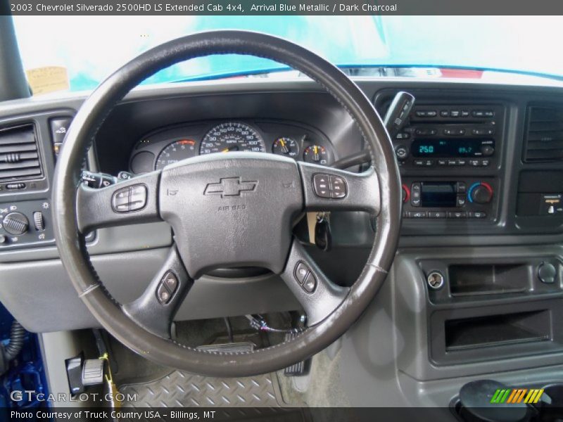 Arrival Blue Metallic / Dark Charcoal 2003 Chevrolet Silverado 2500HD LS Extended Cab 4x4