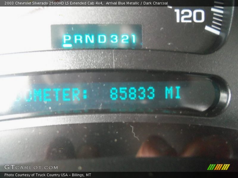 Arrival Blue Metallic / Dark Charcoal 2003 Chevrolet Silverado 2500HD LS Extended Cab 4x4