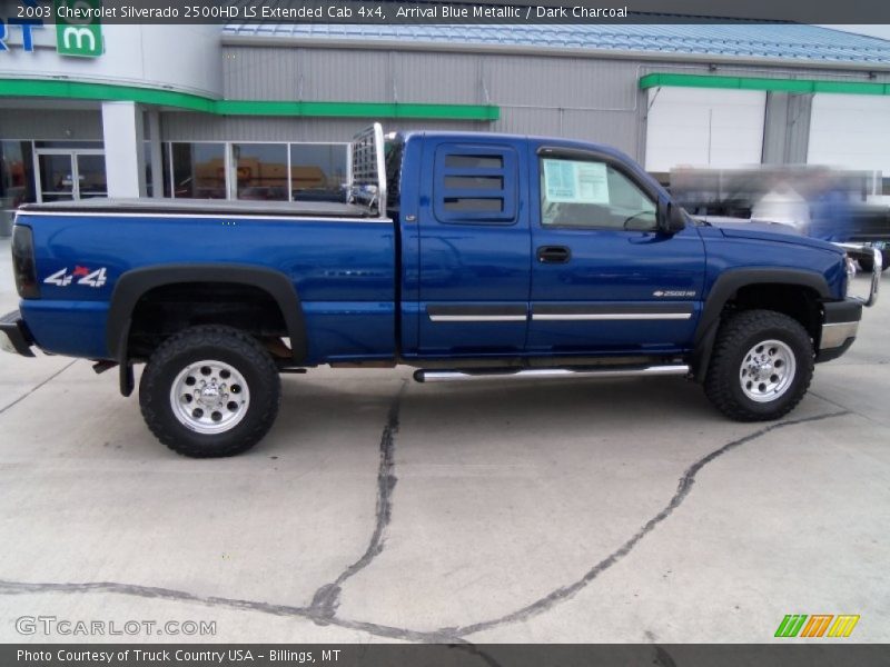 Arrival Blue Metallic / Dark Charcoal 2003 Chevrolet Silverado 2500HD LS Extended Cab 4x4