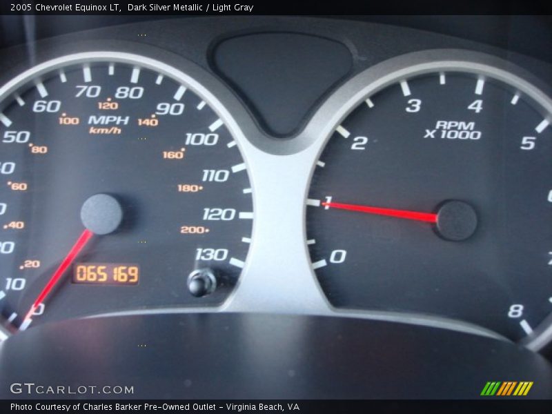 Dark Silver Metallic / Light Gray 2005 Chevrolet Equinox LT