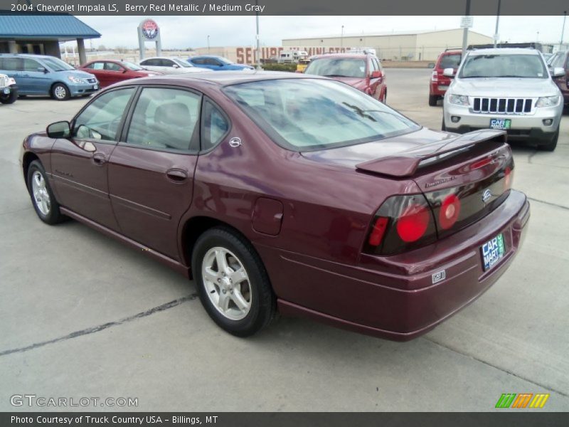 Berry Red Metallic / Medium Gray 2004 Chevrolet Impala LS