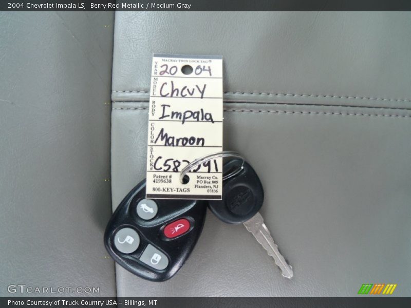 Keys of 2004 Impala LS