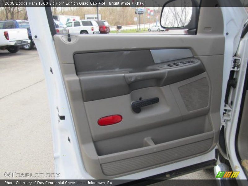 Bright White / Khaki 2008 Dodge Ram 1500 Big Horn Edition Quad Cab 4x4