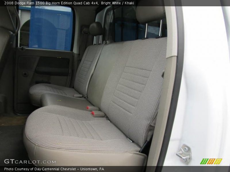 Bright White / Khaki 2008 Dodge Ram 1500 Big Horn Edition Quad Cab 4x4