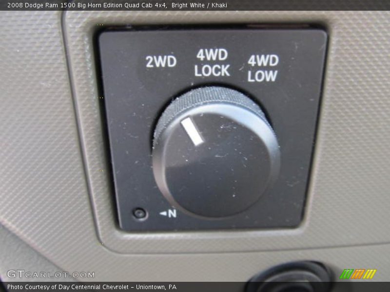 Bright White / Khaki 2008 Dodge Ram 1500 Big Horn Edition Quad Cab 4x4