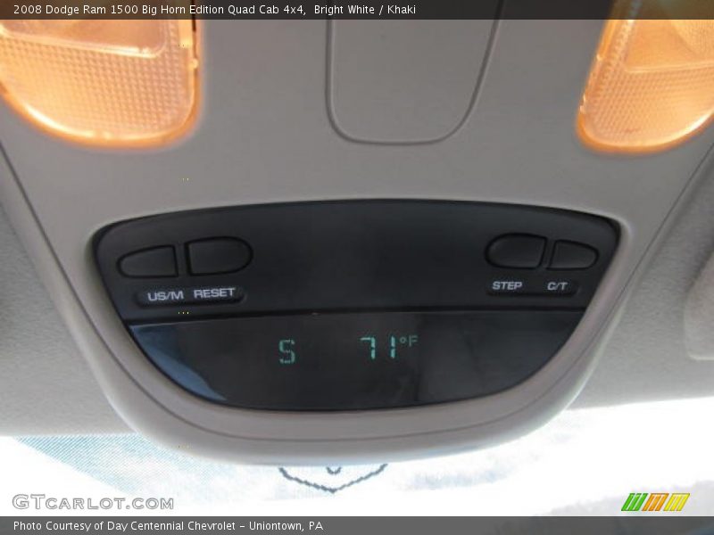 Bright White / Khaki 2008 Dodge Ram 1500 Big Horn Edition Quad Cab 4x4