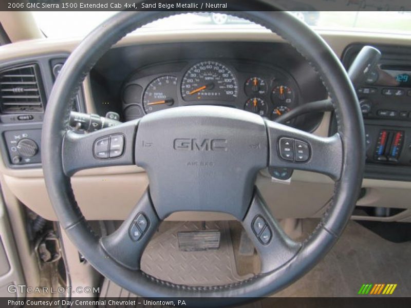 Sand Beige Metallic / Neutral 2006 GMC Sierra 1500 Extended Cab 4x4