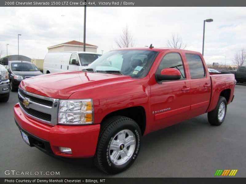 Victory Red / Ebony 2008 Chevrolet Silverado 1500 LTZ Crew Cab 4x4