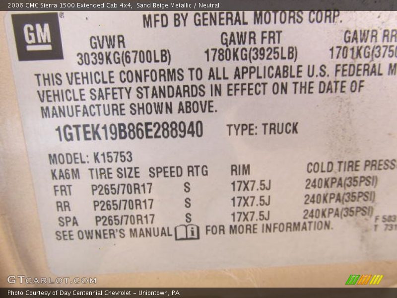 Sand Beige Metallic / Neutral 2006 GMC Sierra 1500 Extended Cab 4x4