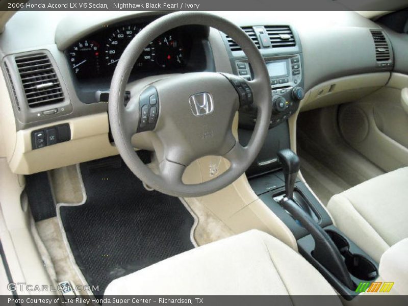 Nighthawk Black Pearl / Ivory 2006 Honda Accord LX V6 Sedan