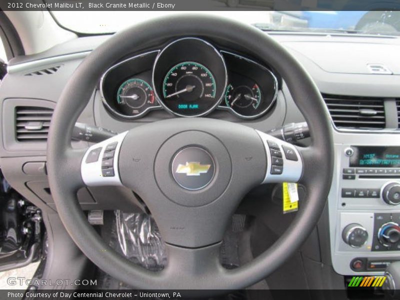 Black Granite Metallic / Ebony 2012 Chevrolet Malibu LT