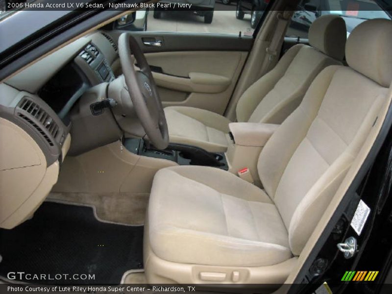 Nighthawk Black Pearl / Ivory 2006 Honda Accord LX V6 Sedan