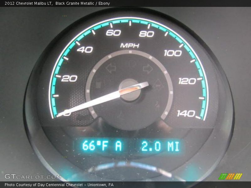 Black Granite Metallic / Ebony 2012 Chevrolet Malibu LT