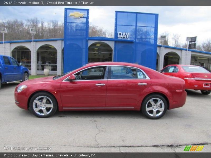 Crystal Red Tintcoat / Titanium 2012 Chevrolet Malibu LT