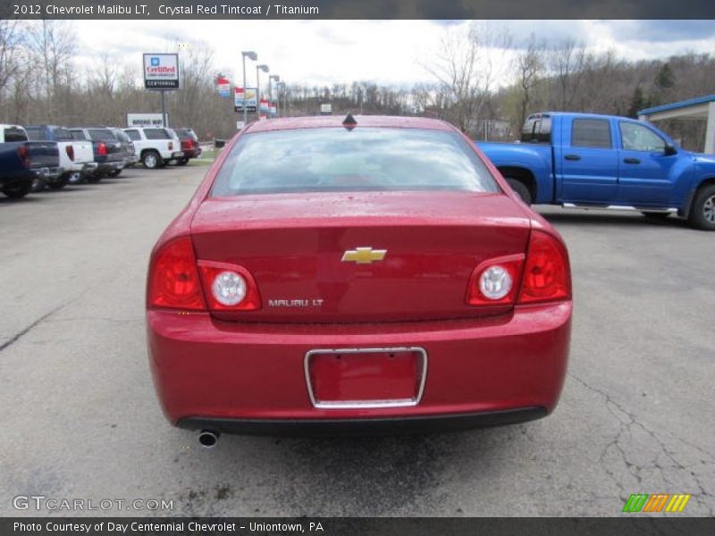 Crystal Red Tintcoat / Titanium 2012 Chevrolet Malibu LT