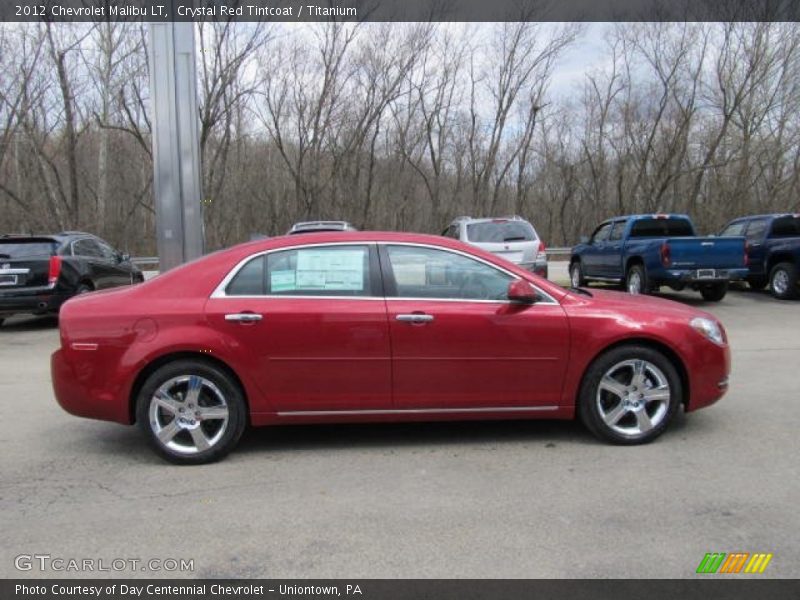 Crystal Red Tintcoat / Titanium 2012 Chevrolet Malibu LT