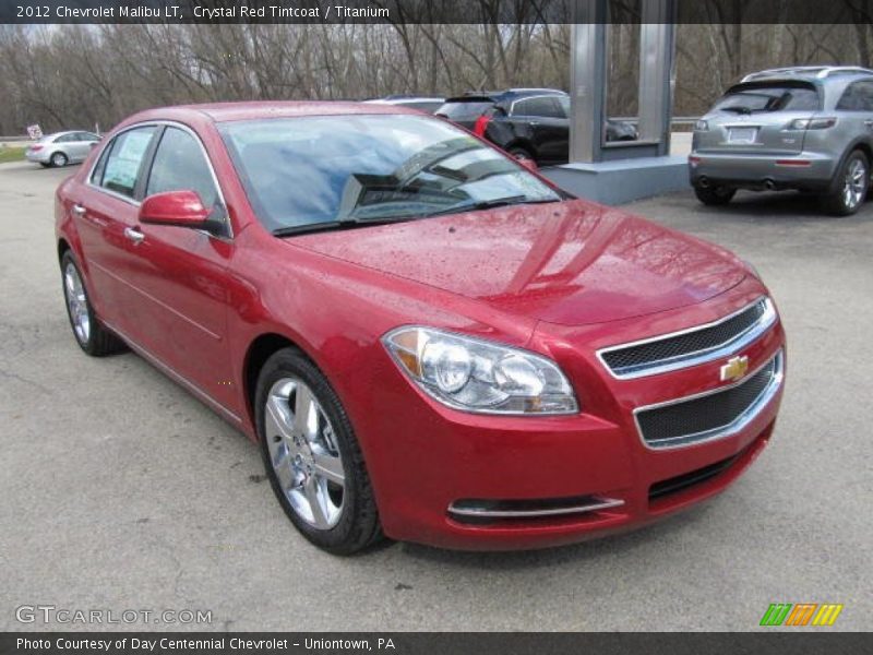 Crystal Red Tintcoat / Titanium 2012 Chevrolet Malibu LT