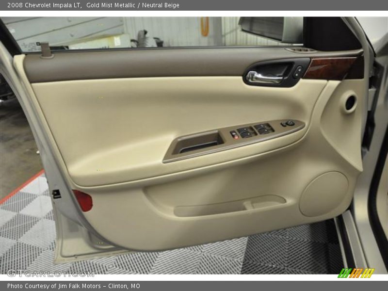 Gold Mist Metallic / Neutral Beige 2008 Chevrolet Impala LT
