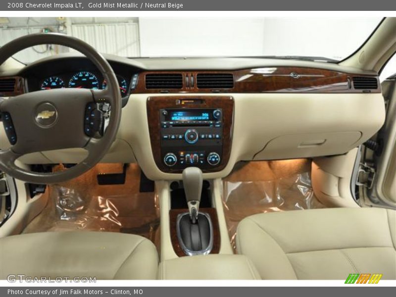 Gold Mist Metallic / Neutral Beige 2008 Chevrolet Impala LT