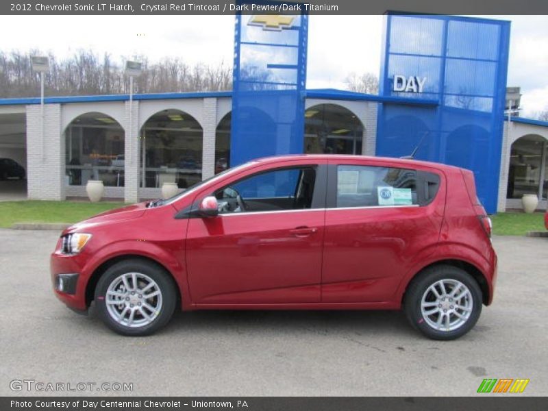Crystal Red Tintcoat / Dark Pewter/Dark Titanium 2012 Chevrolet Sonic LT Hatch