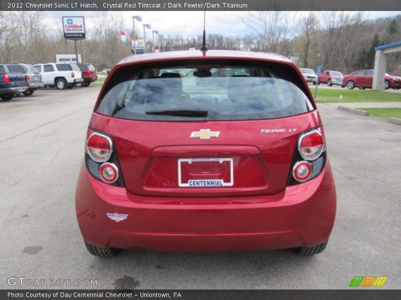 Crystal Red Tintcoat / Dark Pewter/Dark Titanium 2012 Chevrolet Sonic LT Hatch