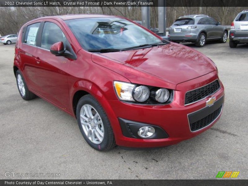 Crystal Red Tintcoat / Dark Pewter/Dark Titanium 2012 Chevrolet Sonic LT Hatch
