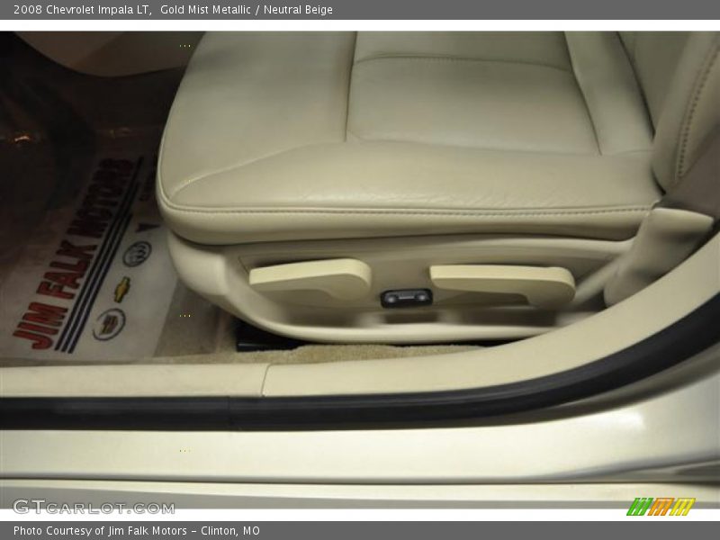 Gold Mist Metallic / Neutral Beige 2008 Chevrolet Impala LT