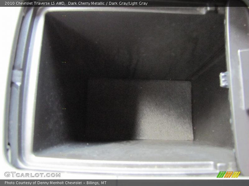 Dark Cherry Metallic / Dark Gray/Light Gray 2010 Chevrolet Traverse LS AWD