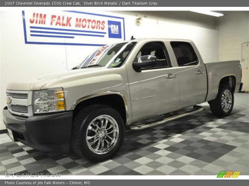 Silver Birch Metallic / Dark Titanium Gray 2007 Chevrolet Silverado 1500 Crew Cab