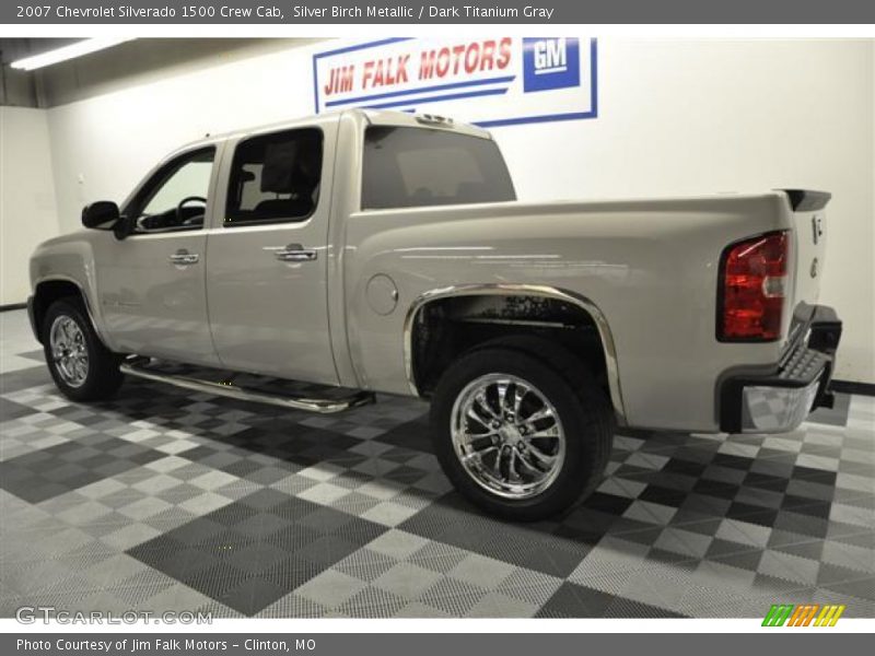 Silver Birch Metallic / Dark Titanium Gray 2007 Chevrolet Silverado 1500 Crew Cab