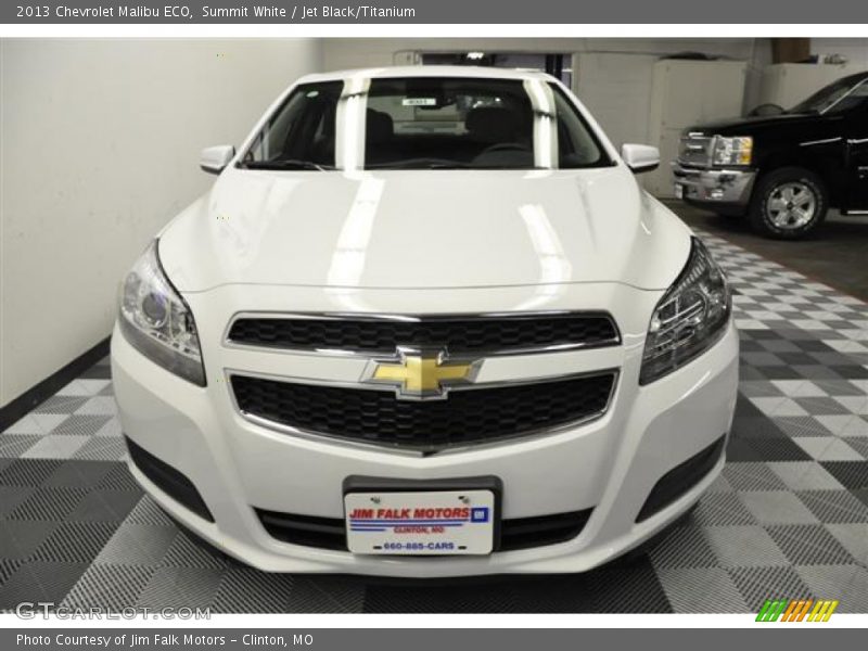 Summit White / Jet Black/Titanium 2013 Chevrolet Malibu ECO