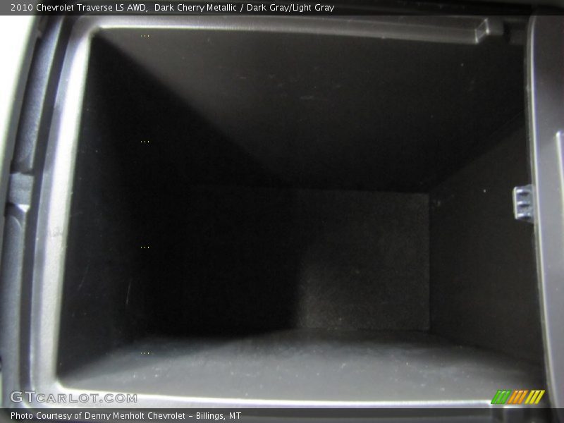 Dark Cherry Metallic / Dark Gray/Light Gray 2010 Chevrolet Traverse LS AWD