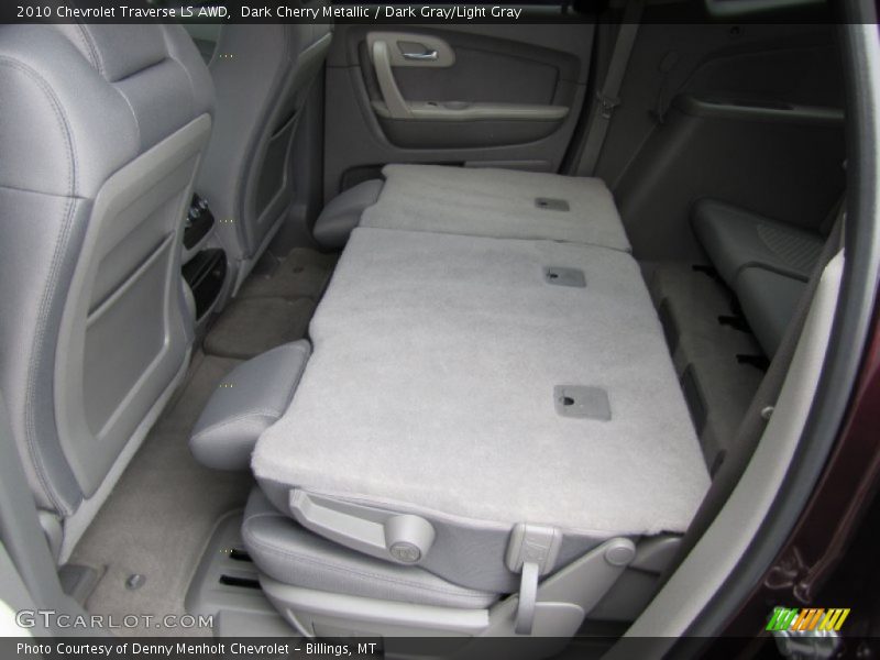 Dark Cherry Metallic / Dark Gray/Light Gray 2010 Chevrolet Traverse LS AWD