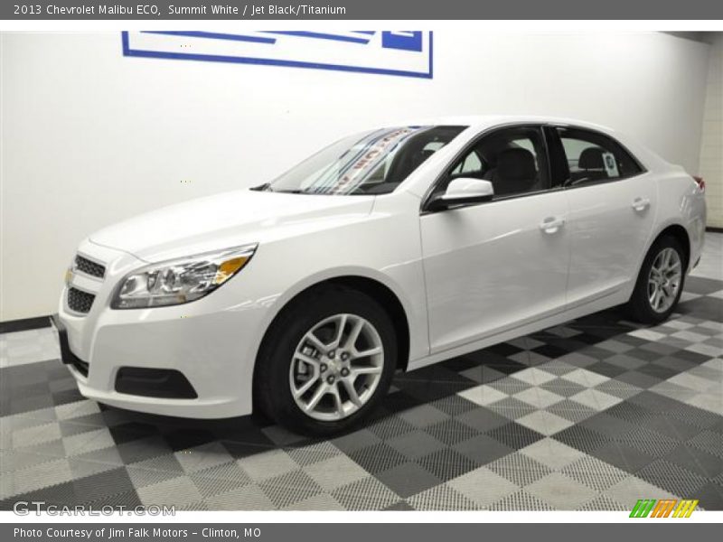 Summit White / Jet Black/Titanium 2013 Chevrolet Malibu ECO