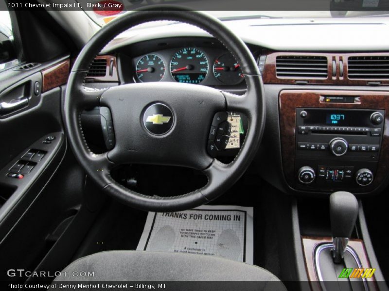 Black / Gray 2011 Chevrolet Impala LT