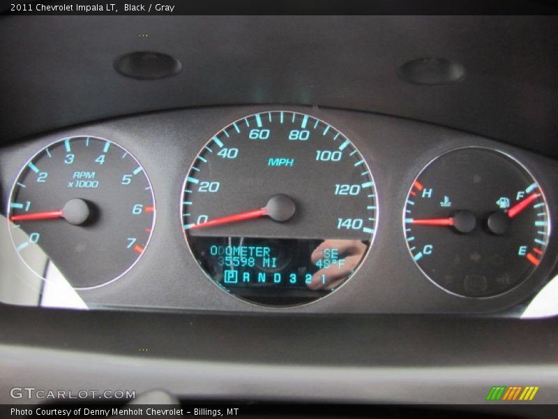 Black / Gray 2011 Chevrolet Impala LT