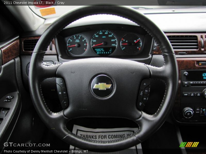 Black / Gray 2011 Chevrolet Impala LT
