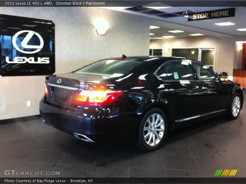 Obsidian Black / Parchment 2011 Lexus LS 460 L AWD