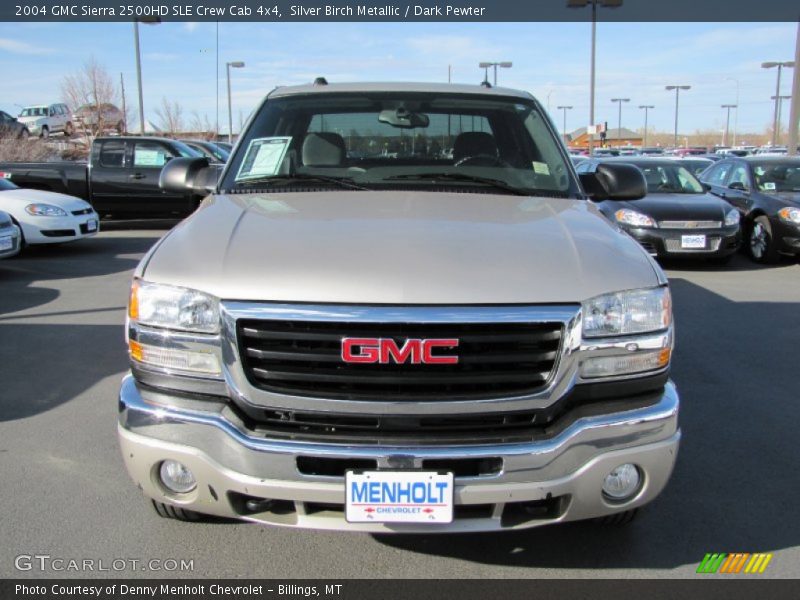 Silver Birch Metallic / Dark Pewter 2004 GMC Sierra 2500HD SLE Crew Cab 4x4